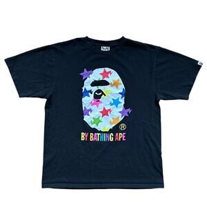 XL Bape Sta Multi Color Pattern Tee